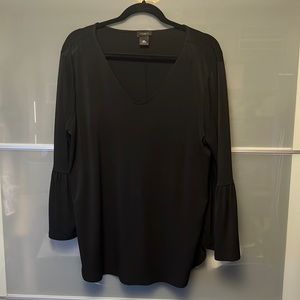 Ann Taylor 3/4 sleeve blouse in black size xl